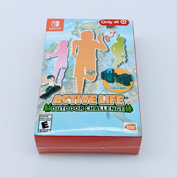 Active Life Outdoor Challenge Nintendo Switch Includes 2 Leg Straps New Sealed - Picture 2 of 7